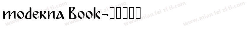 moderna Book字体转换